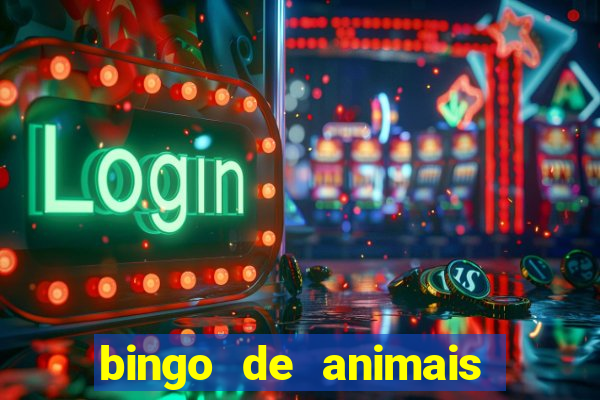 bingo de animais para educa??o infantil