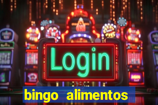 bingo alimentos para imprimir