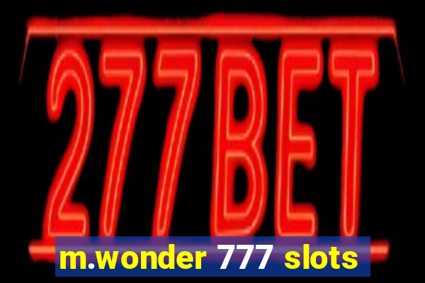 m.wonder 777 slots