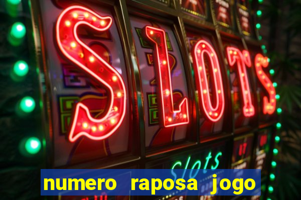 numero raposa jogo do bicho